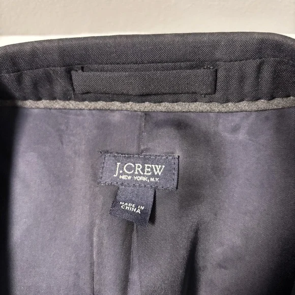J Crew Ludlow Jacket Black 42L Italian Wool